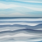 Preview: SALE Wavy Stripes by lycklig design blau 438253