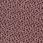 Preview: Musselin Jeron Leo Muster schwarz auf rosa