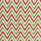 Preview: Baumwolldruck  Noel Chevron rot/naturweiß/grün 545365
