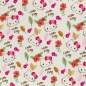 Preview: Jersey Hello Kitty Blumen auf naturweiß