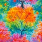 Preview: Canvas  Beate Bäume bunt