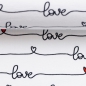Preview: Sweat Rosie Schriftzug Love weiß