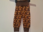 Preview: Babyhose, Pumphose Gr. 68 Jersey Fahrzeug orange auf braun