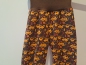 Preview: Babyhose, Pumphose Gr. 68 Jersey Fahrzeug orange auf braun