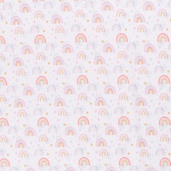 Baumwolle Kim Regenbogen auf creme