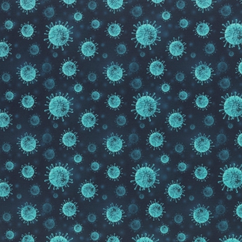 Baumwolle Kim Virus türkis