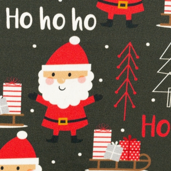 Preview: Baumwolle Kim Weihnachtsmann Hohoho