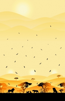 SALE Wild Shadows by lycklig design 100112 Löwe gelb
