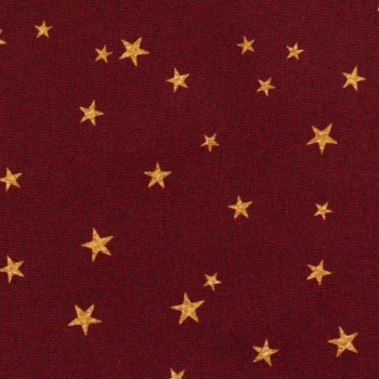 Baumwolle Weihnachten goldene Sterne auf bordeaux 100937