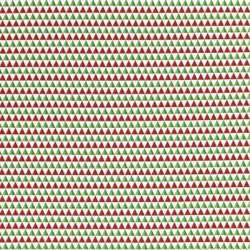 Baumwolldruck  Noel Dreiecke rot/weiß auf naturweiß 551365