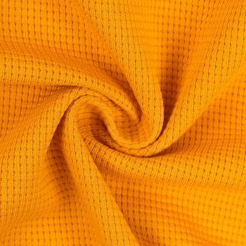 Clarissa Waffeljersey uni senf