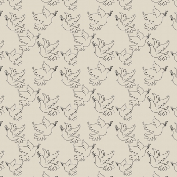 Voile Paloma by Cherry Picking Friedenstaube creme