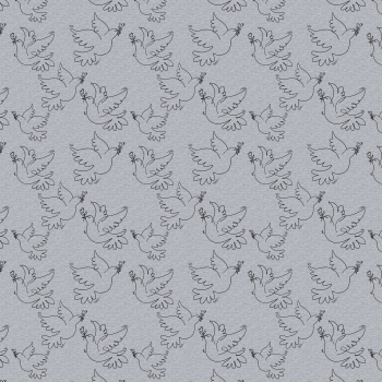 Voile Paloma by Cherry Picking Friedenstaube grau