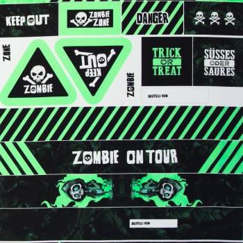 Preview: Canvas Halloween by Thorsten Berger - Walking Zombies - grün