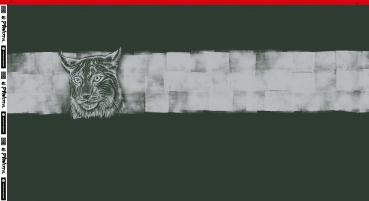 Preview: Pawerful by Thorsten Berger French Terry Luchse hellgrau/oliv - Panell