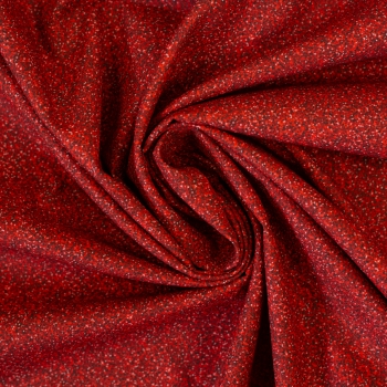 Baumwolldruck  Glitter Glitzeroptik rot