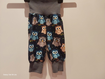 Babyhose, Pumphose Gr. 62 Jersey  Eulen