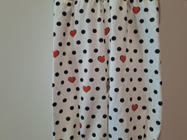 Preview: Babyhose, Pumphose Gr. 68 Jersey rote Herzen/schwarze Punkte
