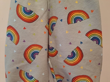 Preview: Babyhose, Pumphose Gr. 68 Sweat Regenbogen mint