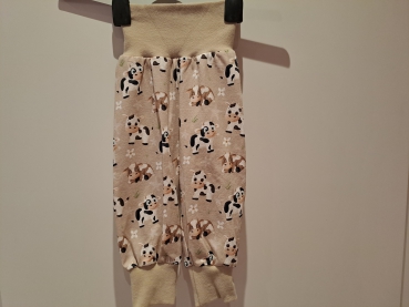 Babyhose, Pumphose Gr. 74 Jersey Kühe beige
