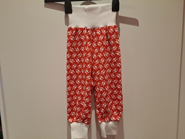 Babyhose, Pumphose Gr. 80 Jersey Pirat rot