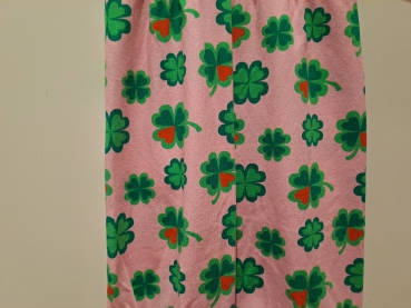 Preview: Babyhose, Pumphose Gr. 80 Jersey, Klee auf rosa