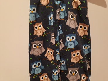 Preview: Babyhose, Pumphose Gr. 80 Jersey, Eulen petrol