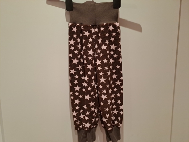 Babyhose, Pumphose Gr. 86  Nicki rosa Sterne auf braun