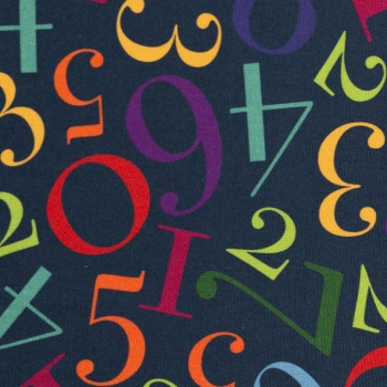 Preview: Baumwolle Kim Buchstaben bunt