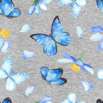 Jersey Schmetterling Jolanta blau