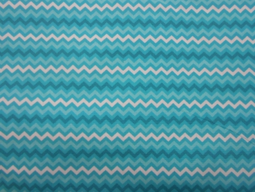 Baumwolldruck Zacken mint