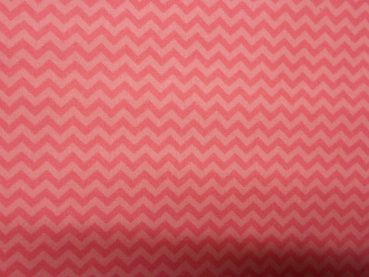 Baumwolldruck Zacken pink