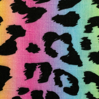 Musselin Adele Leo schwarz/bunt