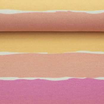 Preview: Jersey Stripy by Mrs. Mint Design bunt/pink/beere