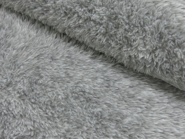 Micro Fleece uni melliert hellgrau