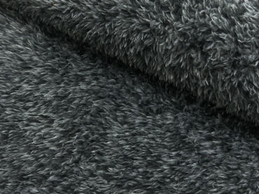 Micro Fleece uni melliert dunkelgrau
