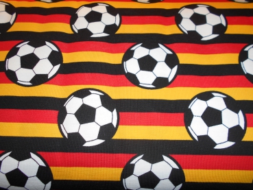 SALE Jersey Fußball auf Streifen schwarz-rot-gelb