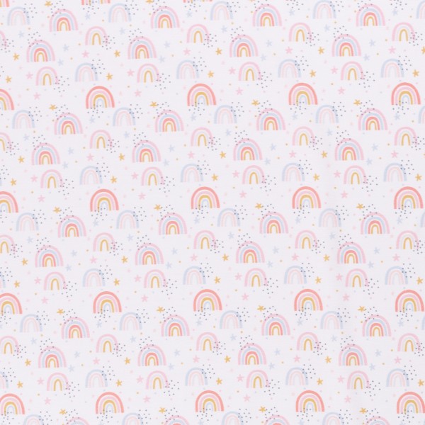 Baumwolle Kim Regenbogen auf creme