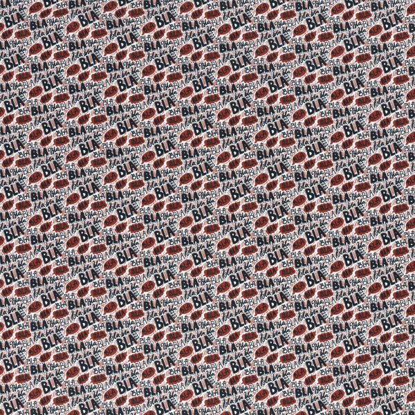 Baumwolle Kim blablabla terracotta