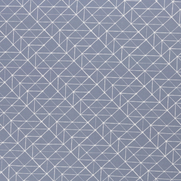 Baumwolle Kurt Linien rauchblau