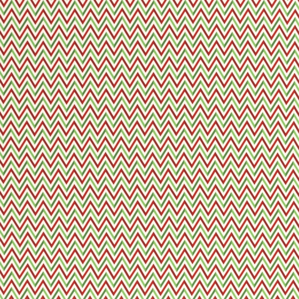 Baumwolldruck  Noel Chevron rot/naturweiß/grün 545365