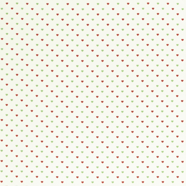 Baumwolldruck  Noel Herzchen auf naturweiß 548010