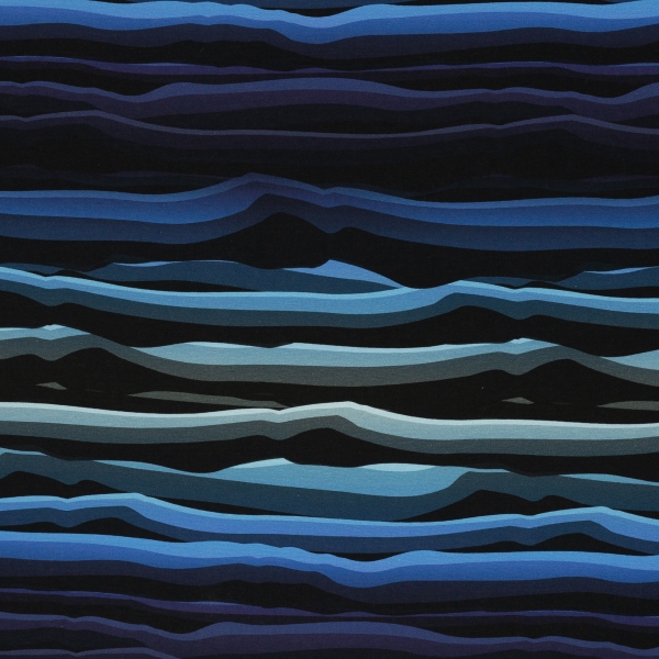 Sweat Wavy Stripes by Lycklig Design schwarz/helltürkis 299841