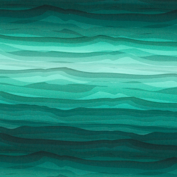 Sweat Wavy Stripes by Lycklig Design petrol/hellmint 747261