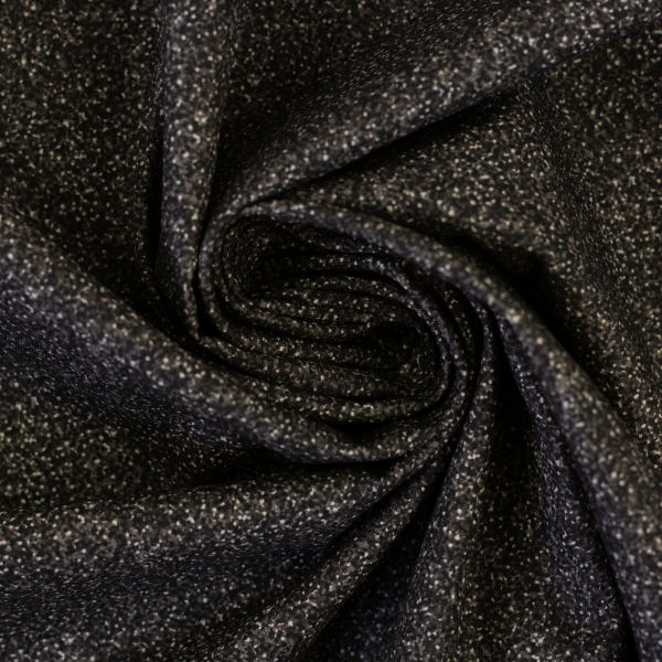 Baumwolldruck  Glitter Glitzeroptik dunkelgrau