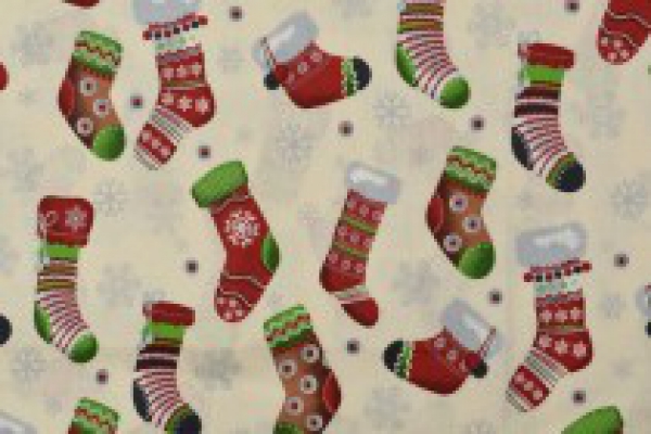 Baumwolle Weihnachten Socken auf beige