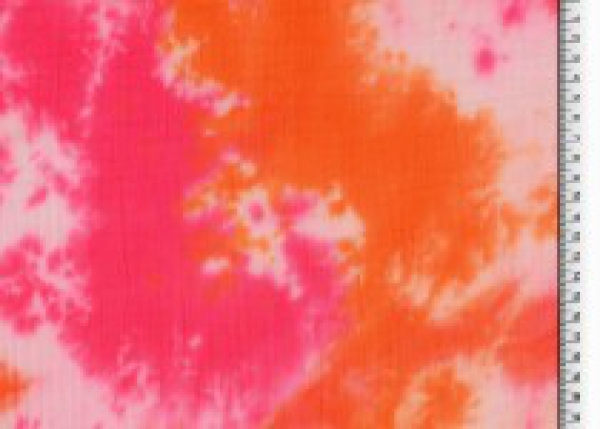 Musselin Batik orange-pink
