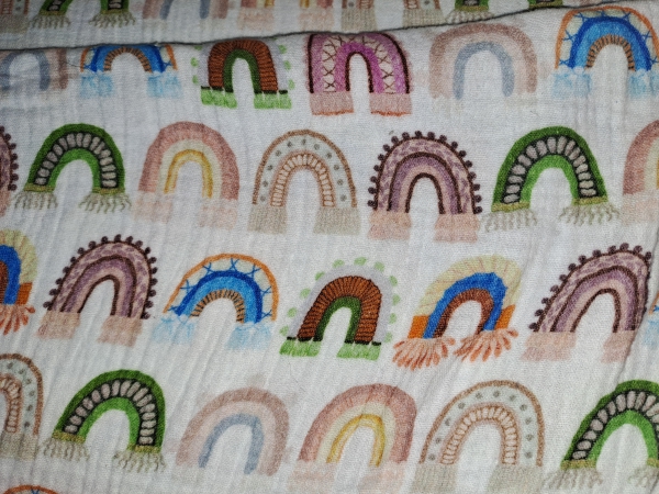 Musselin Regenbogen