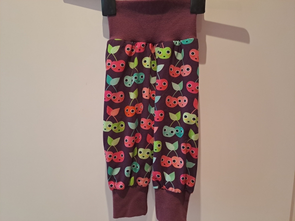 Babyhose, Pumphose Gr. 68 Jersey Kirschen