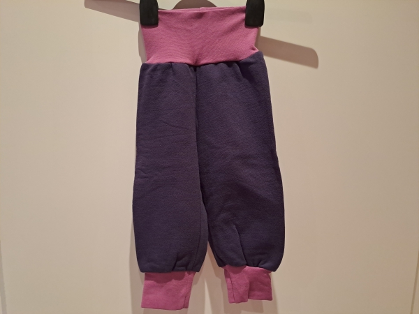 Babyhose, Pumphose Gr. 74 Sweat lila